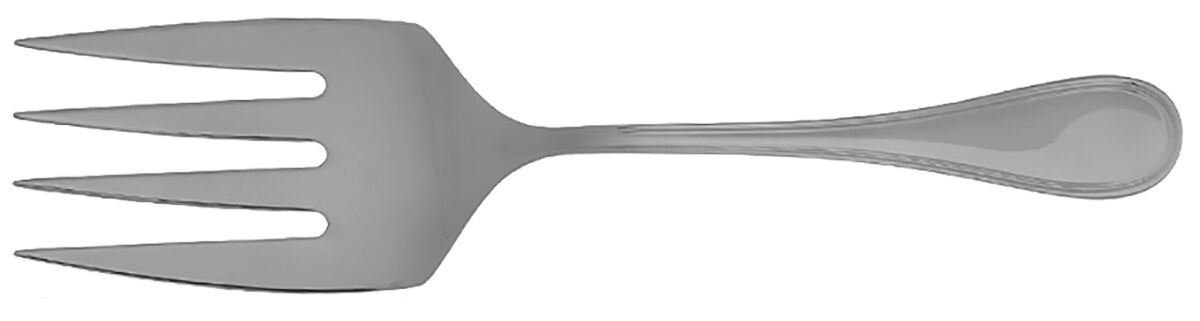 Albi-Calissa (Stainless, Glossy) Large Solid Fish Serving Fork by Christofle France-1