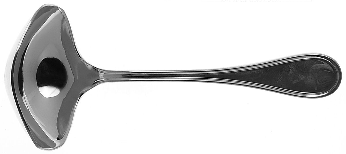 Albi-Calissa (Stainless, Glossy) Solid Gravy Ladle by Christofle France-1