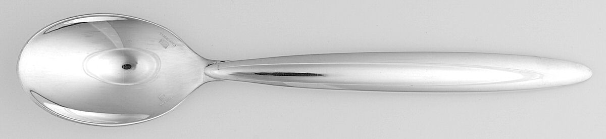 Drop (Silverplate) Dessert/Oval Soup Spoon by Christofle France-1