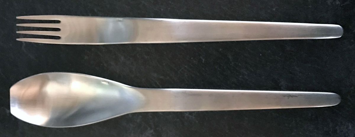 Vario-Glossy (Stainless) (2 Pc) Solid Salad Set by Cutipol-1