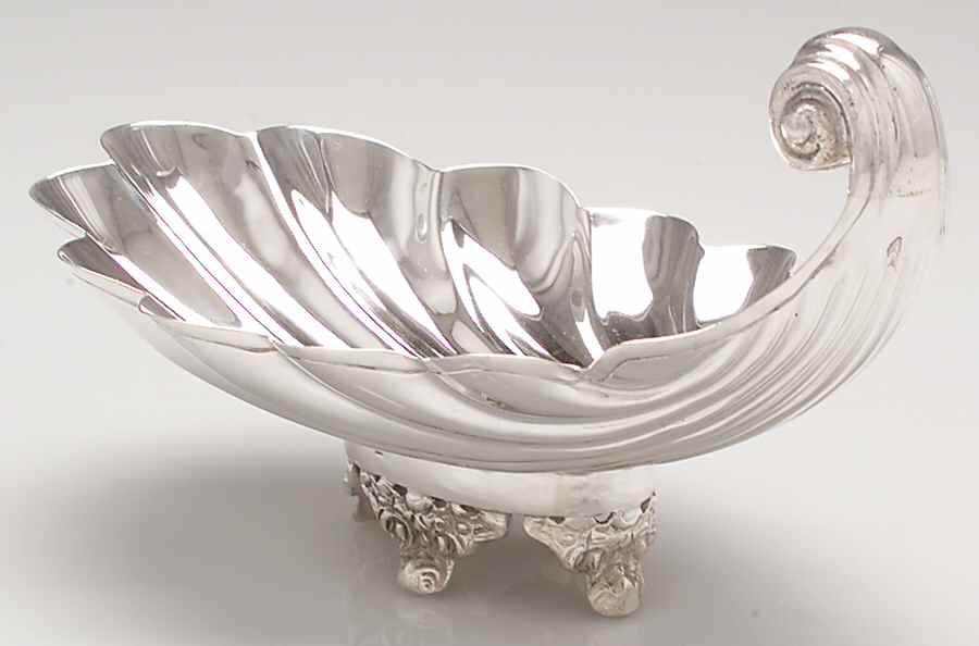 Sterling Hollowware Sterling Bon Bon Shell Bowl by Carmen Beckmann-1