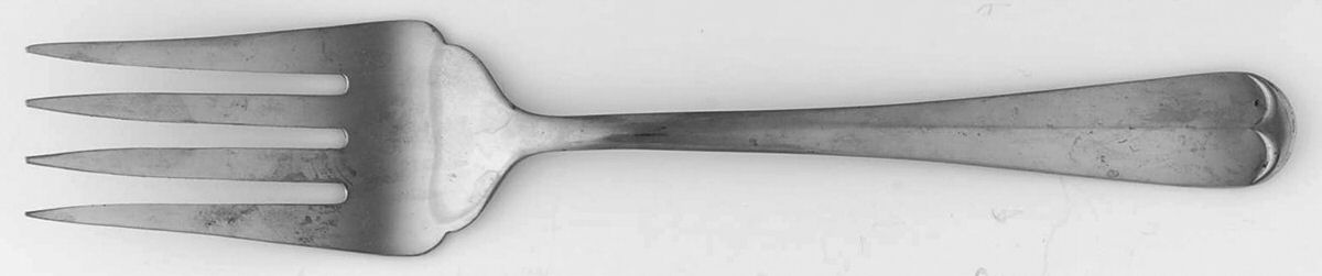 CKQ1 (Stainless) Medium Solid Cold Meat Serving Fork by Crossroads-1