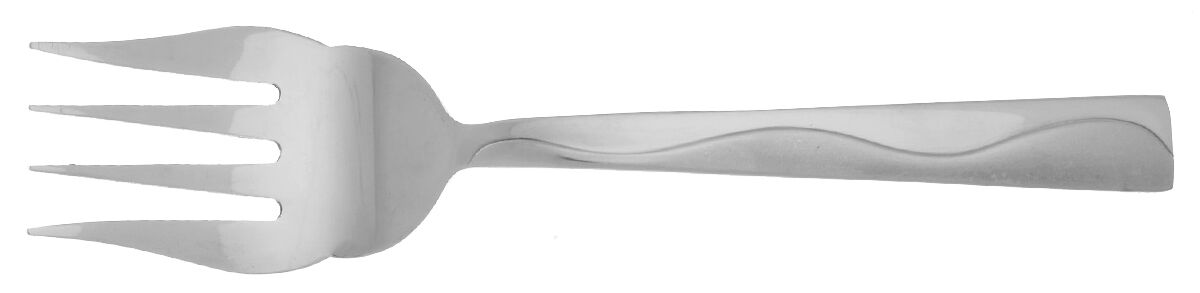 Riverside (Stainless) Medium Solid Cold Meat Serving Fork by Cuisinart Flatware-1