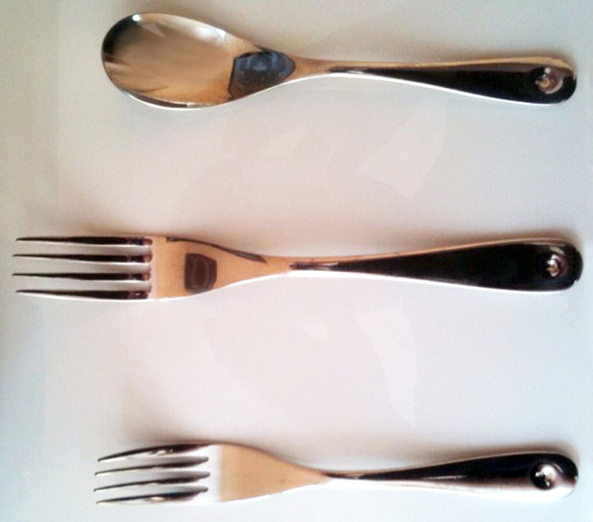 Point (Stainless) Fork by Crate & Barrel Flatware-1