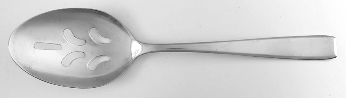 Ascend Mirror (Stainless, Glossy) Pierced Solid Serving Spoon by Cambridge Silver-1