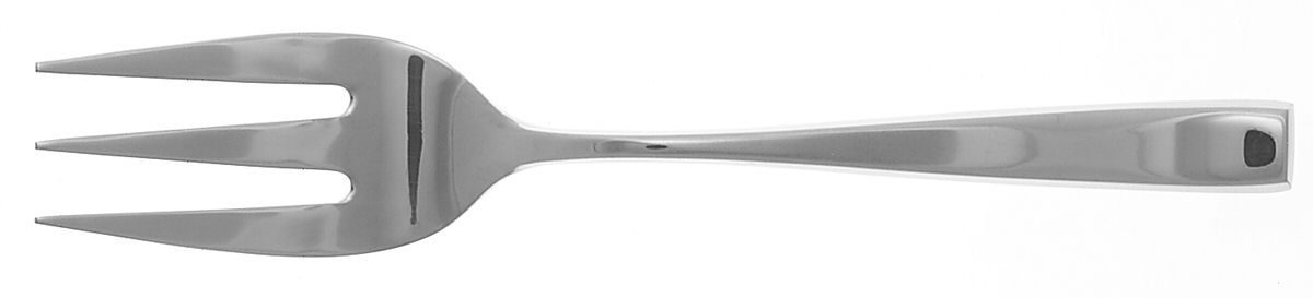 Ascend Mirror (Stainless, Glossy) Medium Solid Cold Meat Serving Fork by Cambridge Silver-1