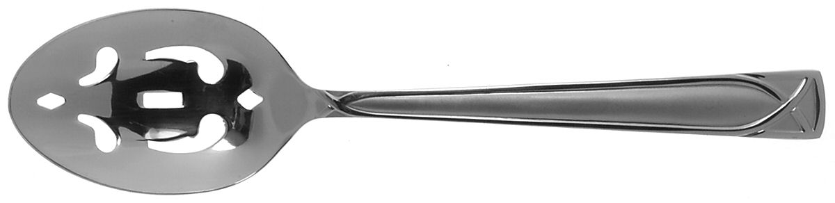 Crossroad Sand (Stainless) Pierced Tablespoon (Serving Spoon) by Cambridge Silver-1