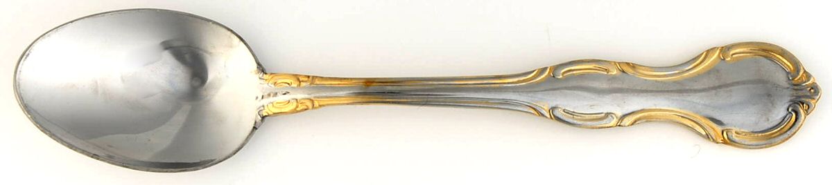 Melinda (Stainless, Gold Accent) Place/Oval Soup Spoon by Cambridge Silver-1