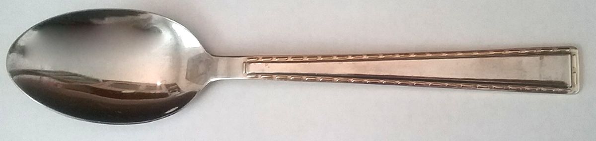 Tailor (Stainless, Gold Accent) Place/Oval Soup Spoon by Cambridge Silver-1