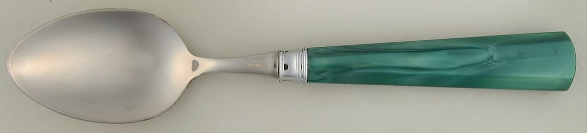 Novia Pearlized-Green (Stainless, Plastic) Teaspoon by Cambridge Silver-1