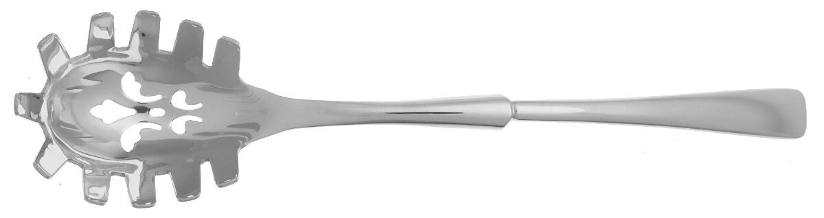Elementaire (Stainless, Glossy) Pasta Server with Stainless Bowl HC by Christofle France-1