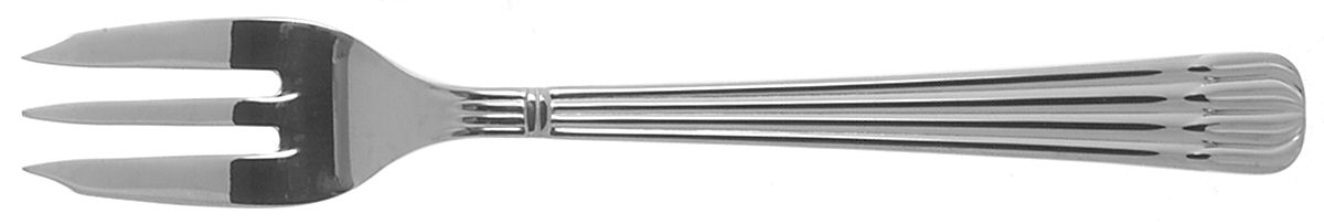 Osiris (Stainless, Ribbed Handle & Bolster) Pastry Fork by Christofle France-1