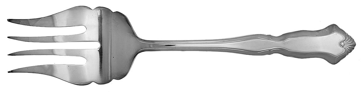 Centennial (Silverplate) Medium Solid Cold Meat Serving Fork by Wallace Silver-1