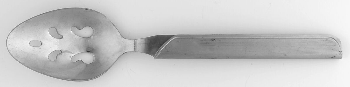 CLF40 (Stainless) Pierced Tablespoon (Serving Spoon) by The Cellar(Flatware)-1