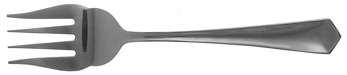 Sienna (Stainless, Pointed Tip) Medium Solid Cold Meat Serving Fork by Cuisinart Flatware-1