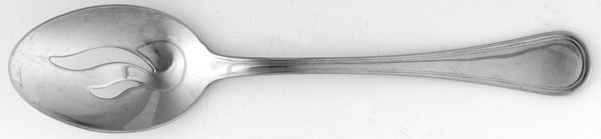 Mansfield (Stainless) Pierced Tablespoon (Serving Spoon) by Cuisinart Flatware-1