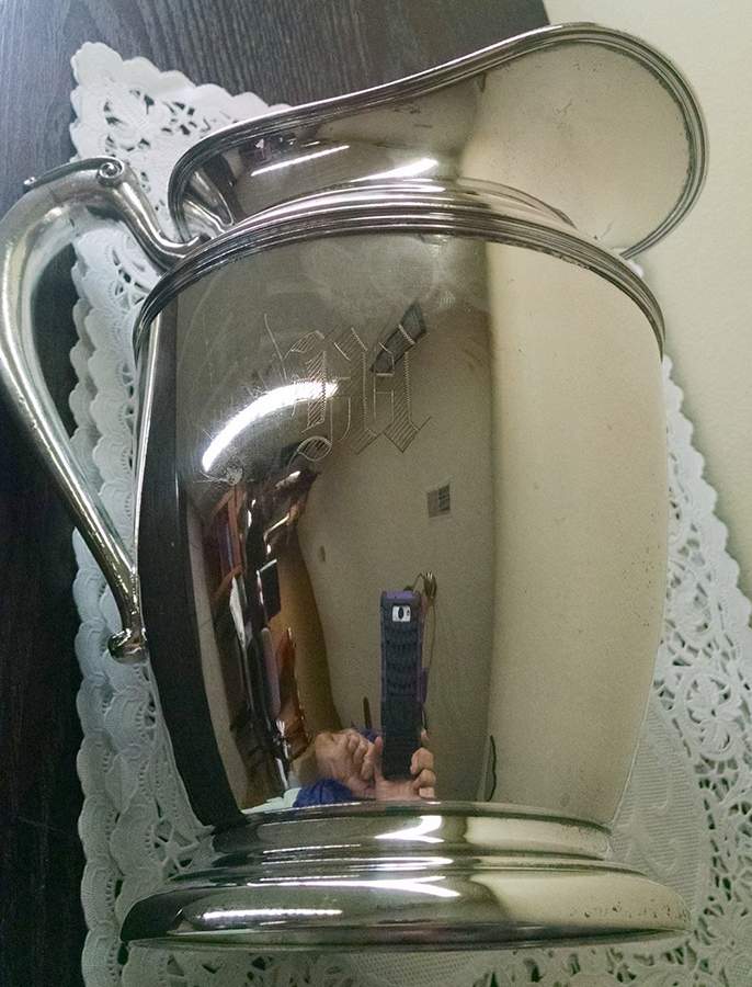 4075 (Silverplate, Hollowware) Silverplate Water Pitcher by Crescent Silverware-1