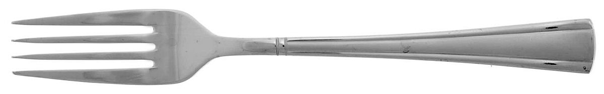 Geo (Stainless, Frosted Accent) Fork by Cuisinart Flatware-1