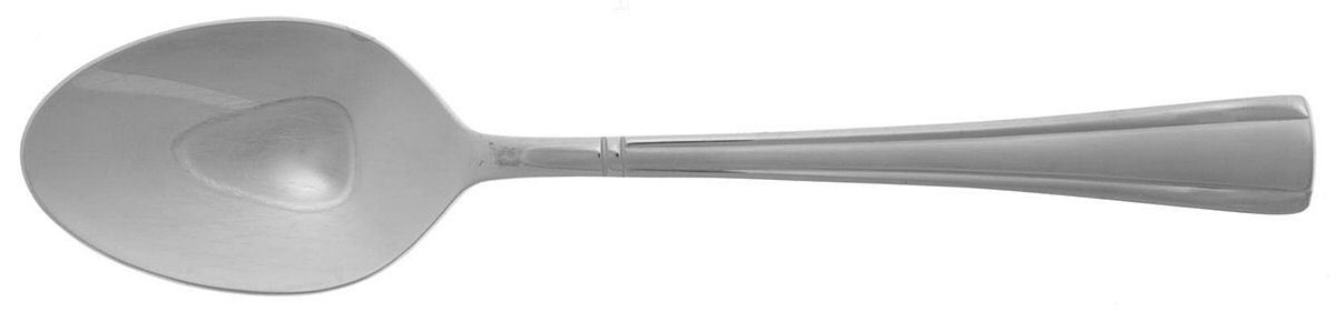 Geo (Stainless, Frosted Accent) Place/Oval Soup Spoon by Cuisinart Flatware-1