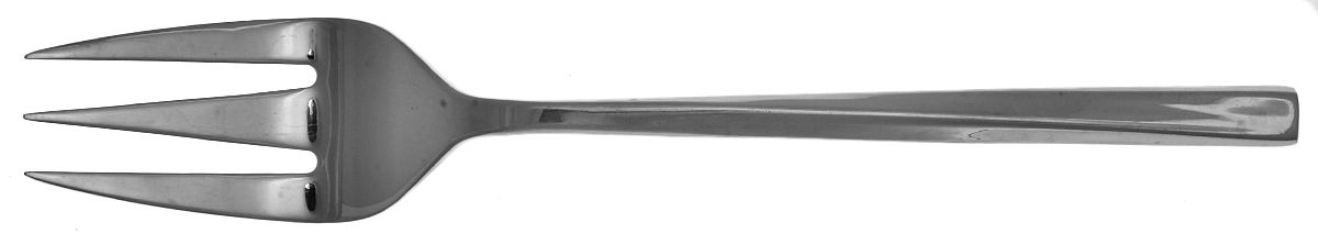 Twist (Stainless) Medium Solid Cold Meat Serving Fork by Cambridge Silver-1