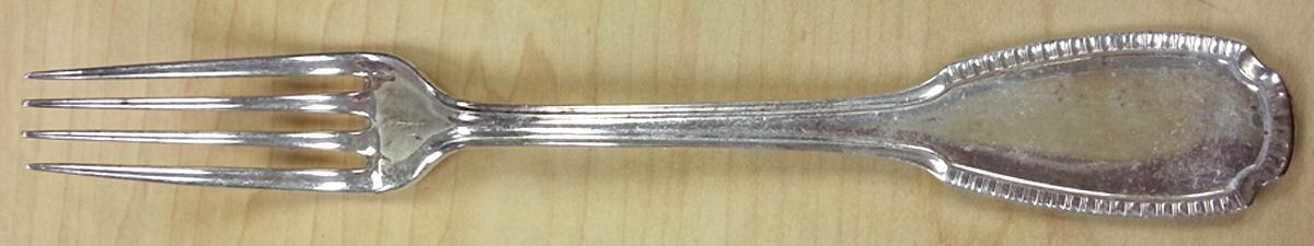 Godrons (Silverplate) Individual Salad Fork by Christofle France-1