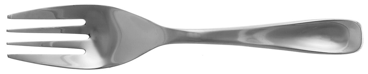 Flume (Stainless) Medium Solid Cold Meat Serving Fork by Cuisinart Flatware-1