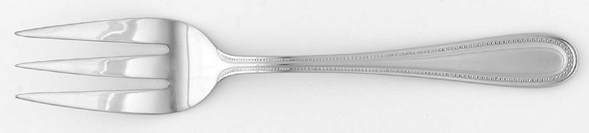 Pearl Mirror (Stainless) Large Solid Cold Meat Serving Fork by Cambridge Silver-1