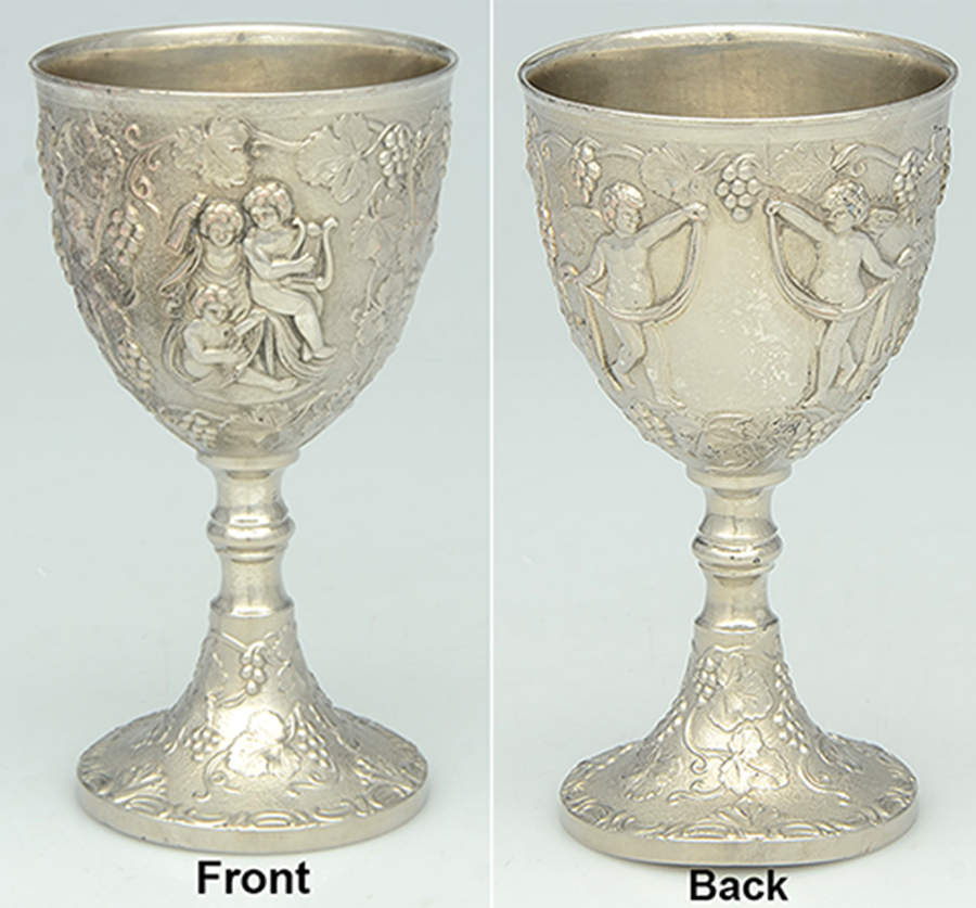 C5C3 (Silverplate, Hollowware) Wine Goblet by Corbell & Co-1