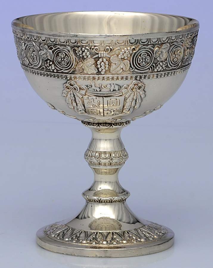 C5C1 (Silverplate, Hollowware) Silverplate Champagne/Sherbet by Corbell & Co-1