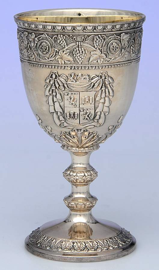C5C1 (Silverplate, Hollowware) Water Goblet by Corbell & Co-1