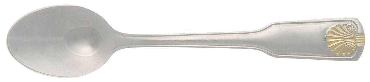 Shell-Gold Accent (Stainless) Teaspoon by Cambridge Silver-1