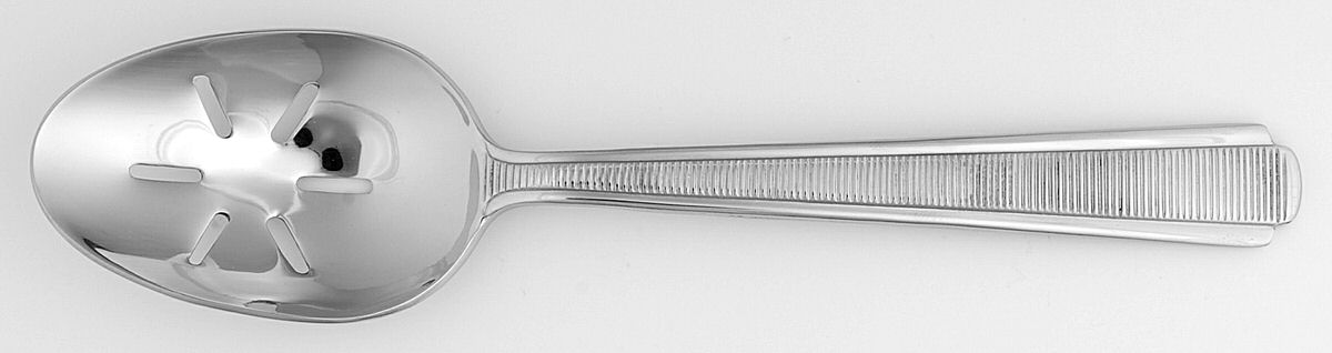 Panneau (Stainless) Pierced Tablespoon (Serving Spoon) by Cuisinart Flatware-1