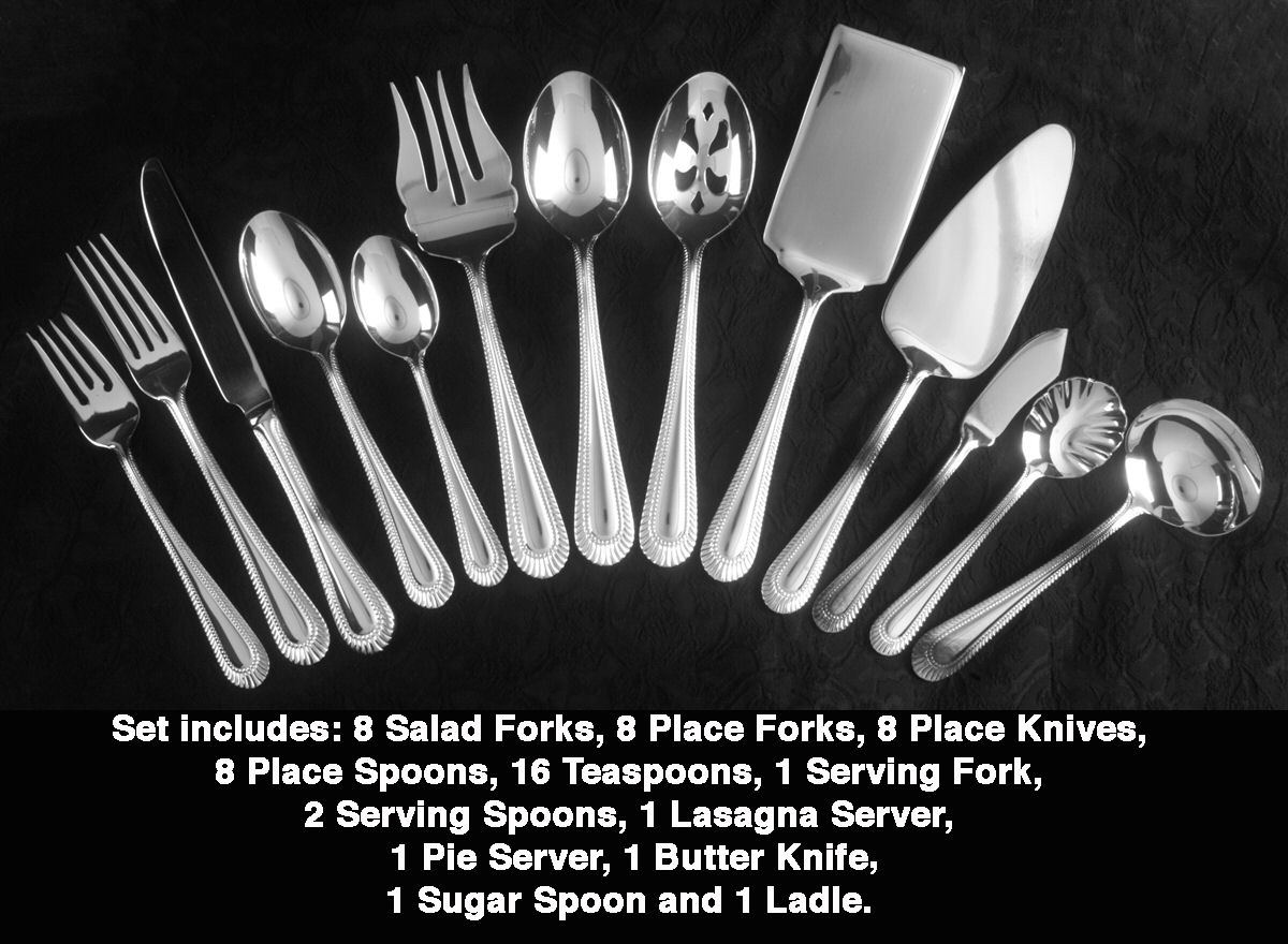 Wickham (Silverplate) 56 Piece Set by Chatelaine Home-Wallace-1