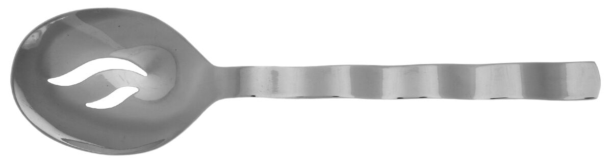 CCF3 (Stainless) Pierced Solid Serving Spoon by Cooks Club-1