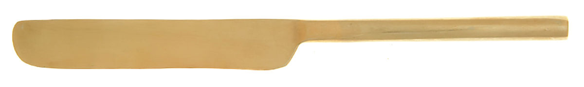 Ellipse (Gold Electroplate) Flat Handle Butter Spreader by Calvin Klein-1