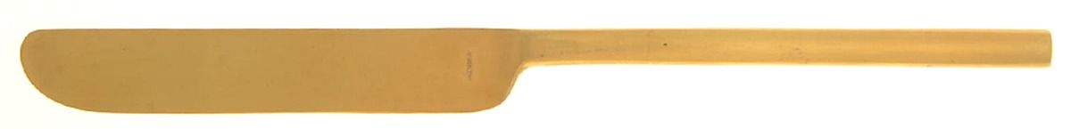 Ellipse (Gold Electroplate) Blunt Solid Knife by Calvin Klein-1