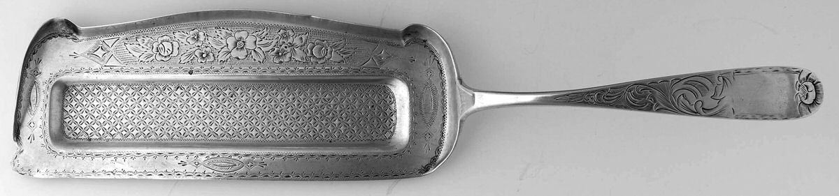Mayflower (Coin) Large Bright Cut Crumber Knife by Canfield Bros & Co-1