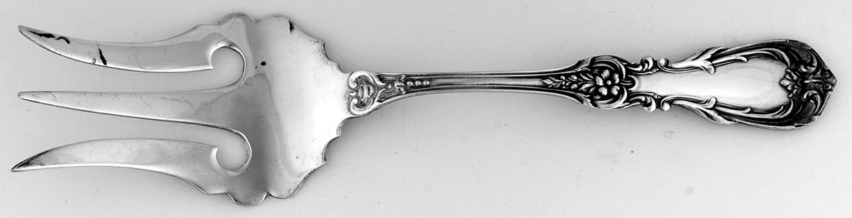Imperial (Sterling) Large Solid Fish Serving Fork by Camusso (Peru)-1