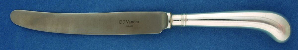 Dutch Trefoil (Silverplate) Modern Hollow Pistol Knife by CJ Vander-1
