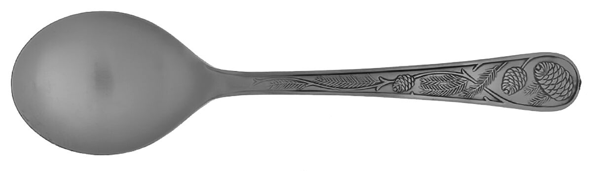 Pine Cone (Stainless) Solid Salad Serving Spoon by Cambridge Silver-1