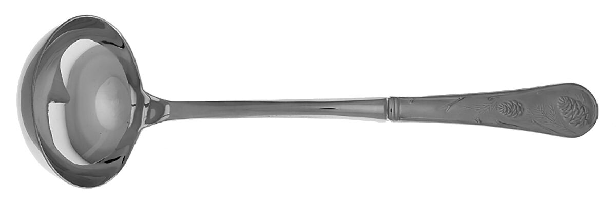 Pine Cone (Stainless) Soup Ladle with Stainless Bowl HC by Cambridge Silver-1