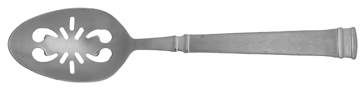 Rings Frost (Stainless) Pierced Tablespoon (Serving Spoon) by Cuisinart Flatware-1