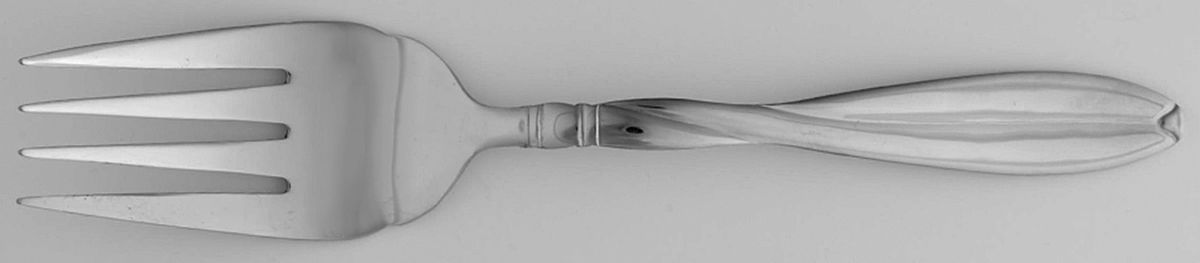 CUI16 (Stainless, Glossy) Medium Solid Cold Meat Serving Fork by Cuisinart Flatware-1