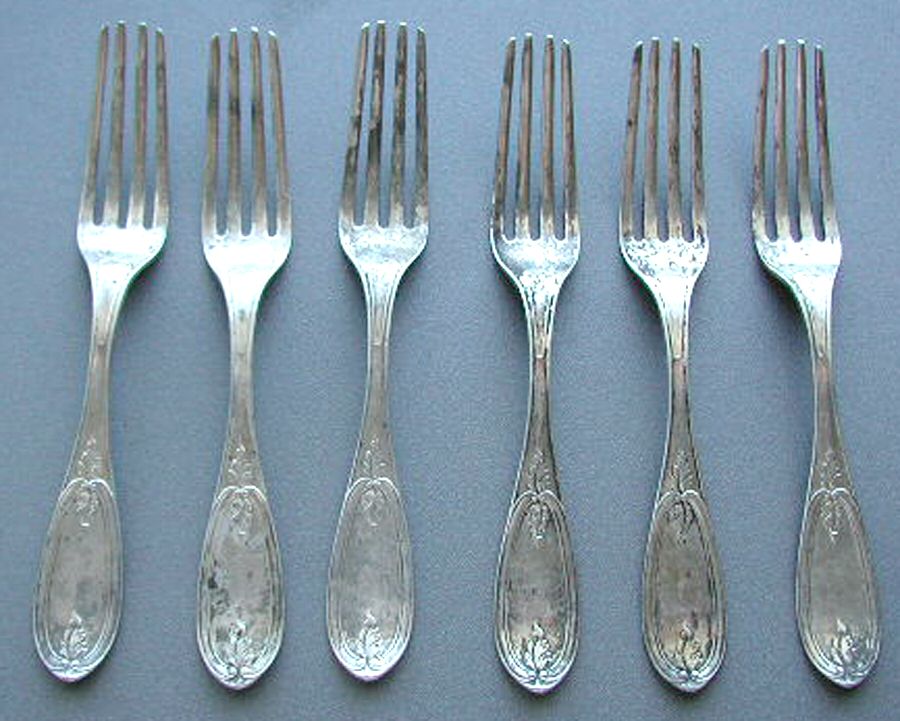 Olive (Coin) Fork by Currier & Trott-1
