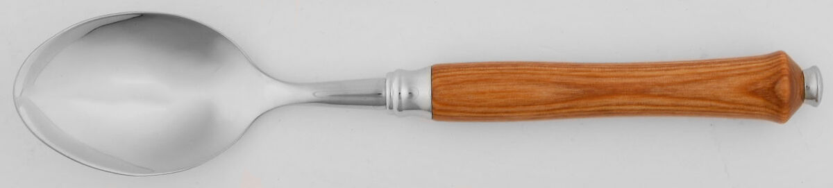 Pluton-Wood (Stainless) Place/Oval Soup Spoon by Capdeco-1
