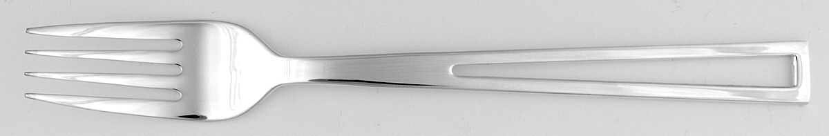 Triangle (Silverplate) Fork by Calvin Klein-1