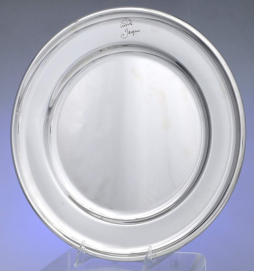 Residence (Stainless, Hollowware) Service Plate by Jean Couzon-1