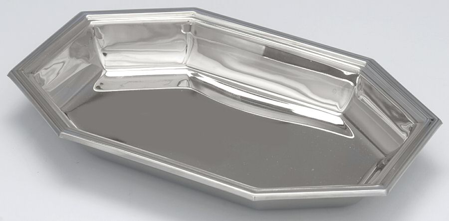 Navarre (Stainless, Hollowware) 8" Oval All Purpose Dish by Jean Couzon-1