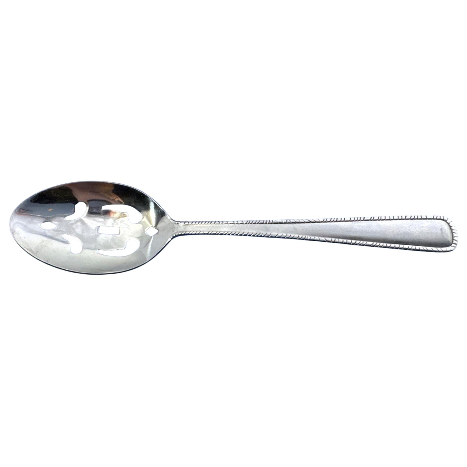 Leah (Stainless) Pierced Tablespoon (Serving Spoon) by Cambridge Silver-1