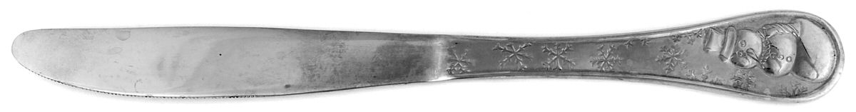 Snowman Frost (Stainless) Modern Solid Knife by Cambridge Silver-1